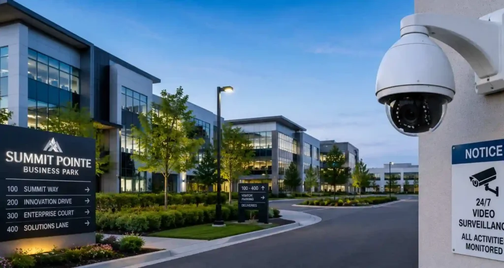 Business Park Security Camera Monitoring